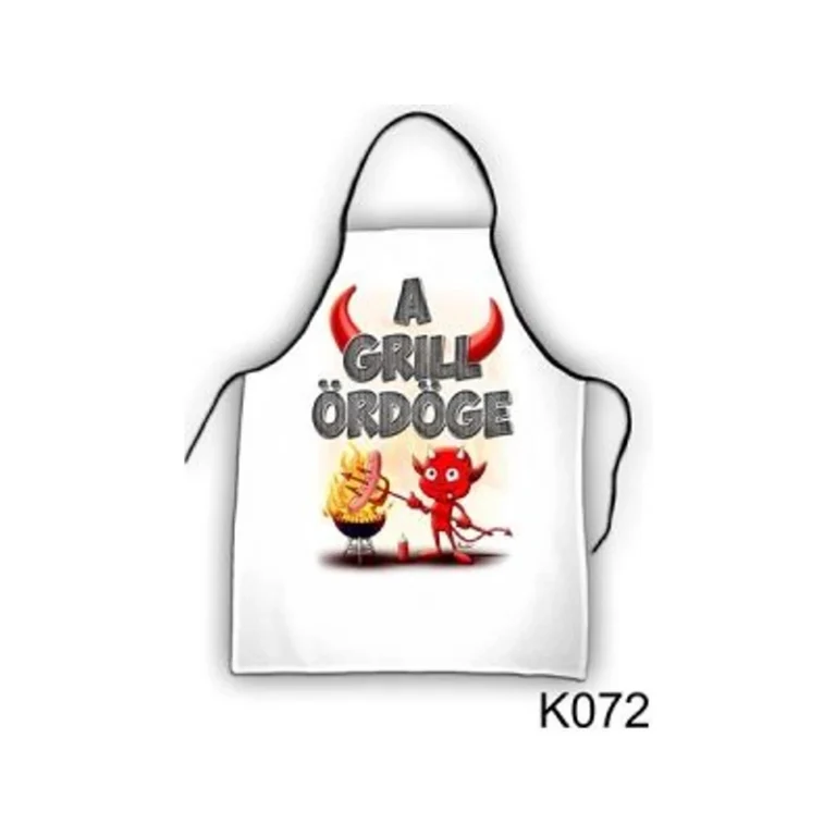 Kötény-A grill ördöge Ajándékötlet férfiaknak