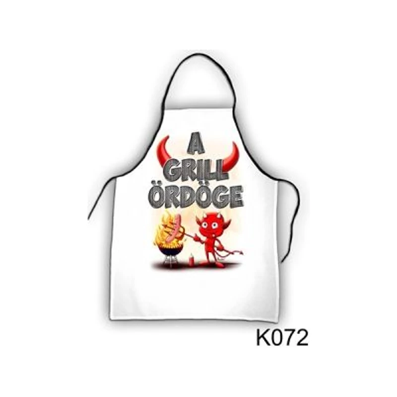 Kötény-A grill ördöge Ajándékötlet férfiaknak