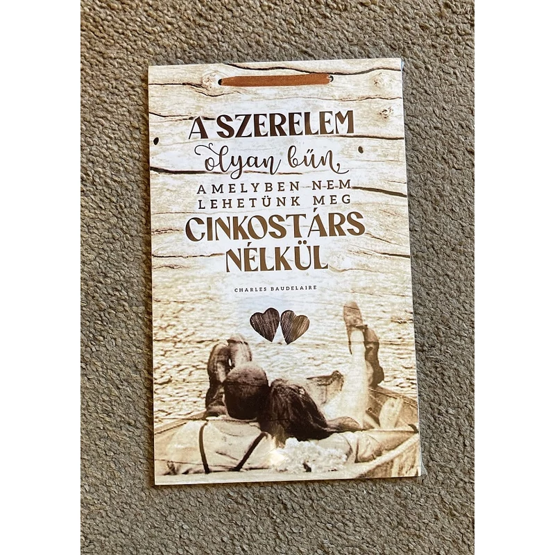Dísztábla kicsi - A szerelem
