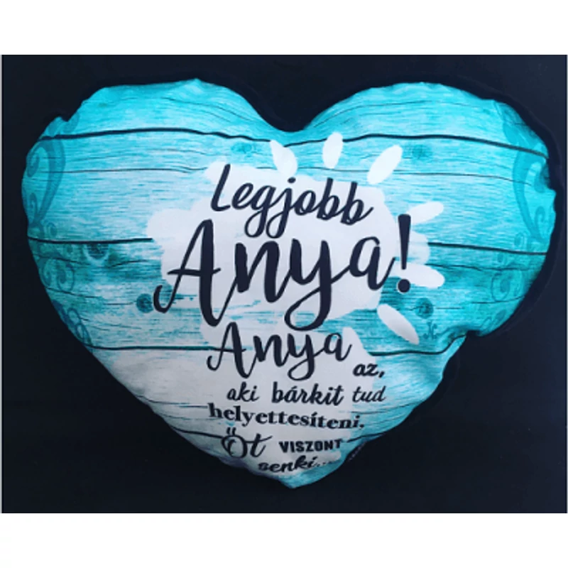 Kicsi szív párna - Anya az aki bárkit