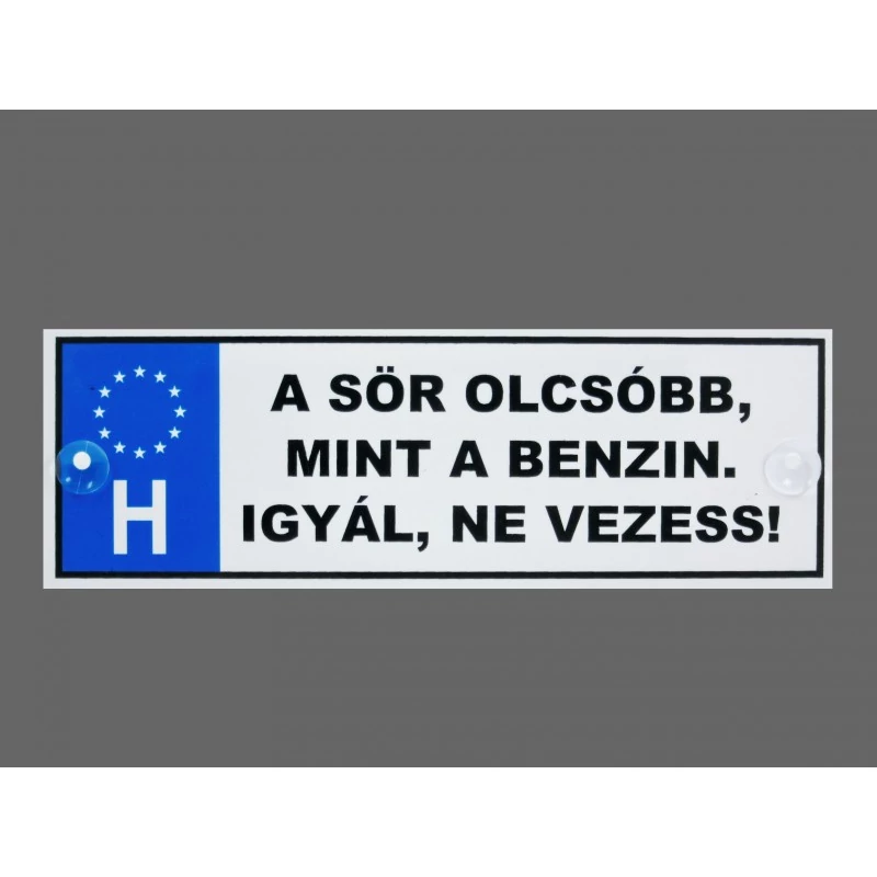 Rendszámtábla - A sör