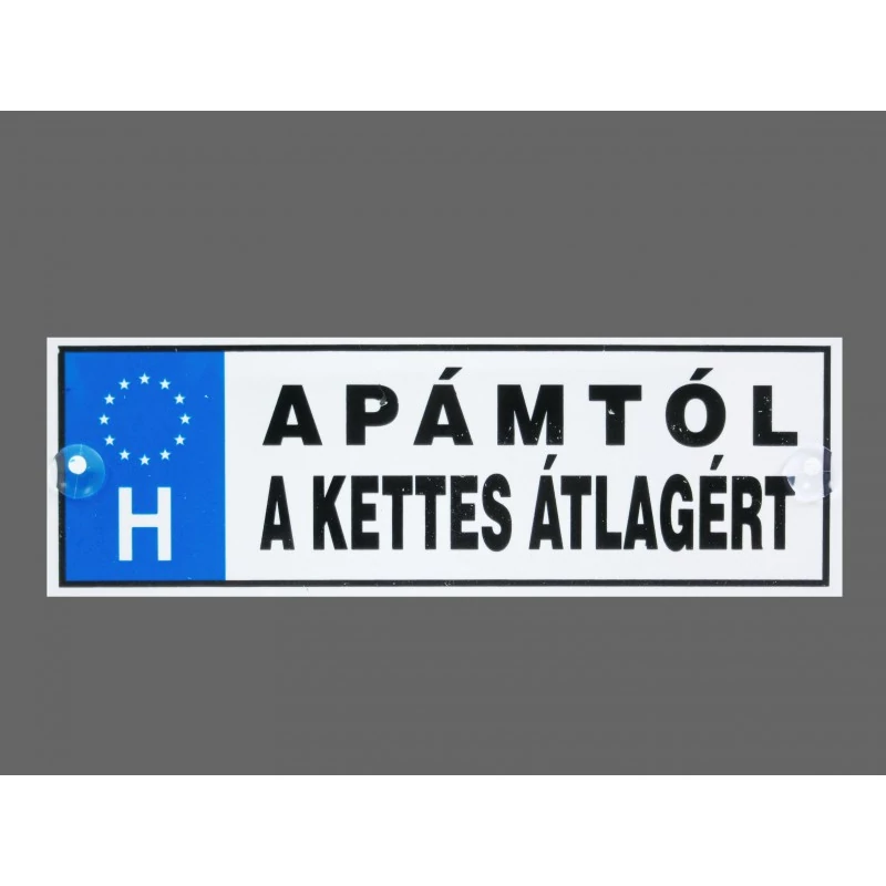 Rendszámtábla - Apámtól