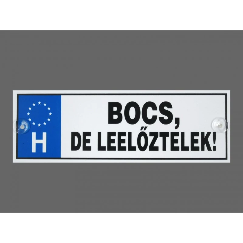 Rendszámtábla -Bocs