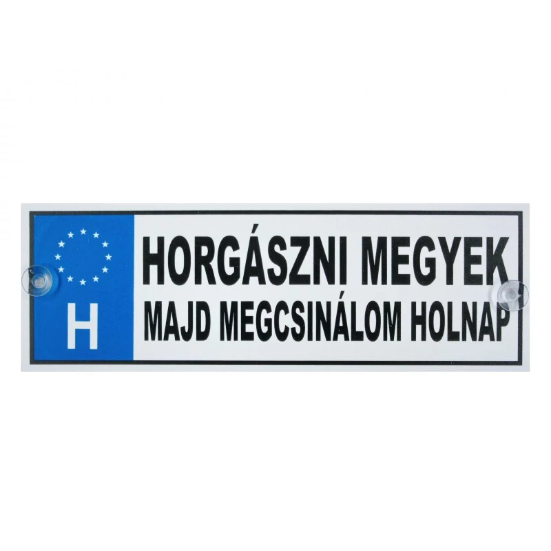 Rendszámtábla - Horgász