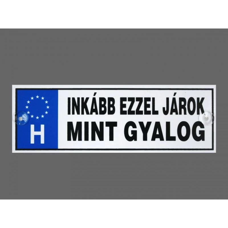 Rendszámtábla - Inkább ezzel járok