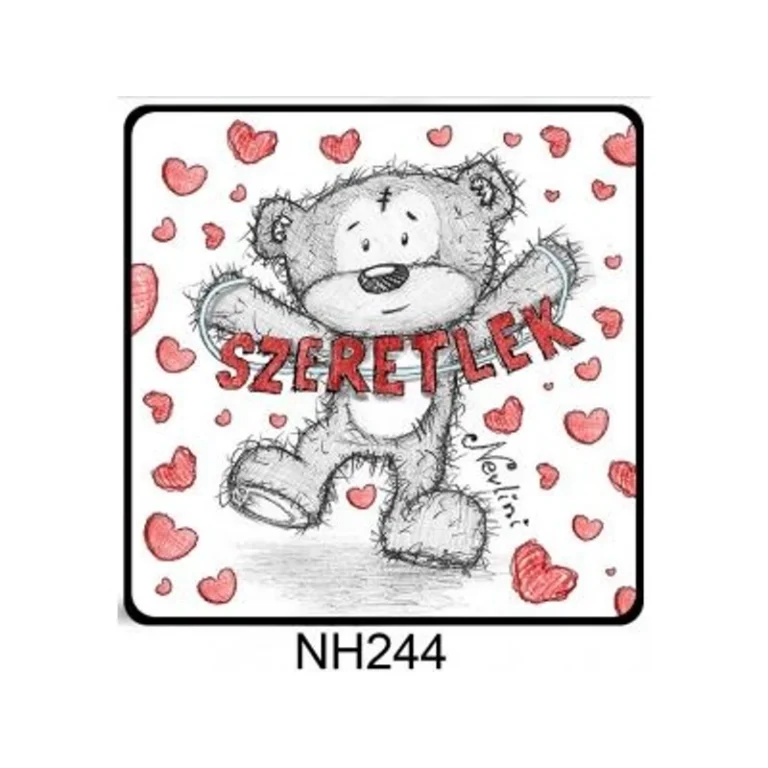 Hűtőmágnes - Szeretlek feliratos Nevlini