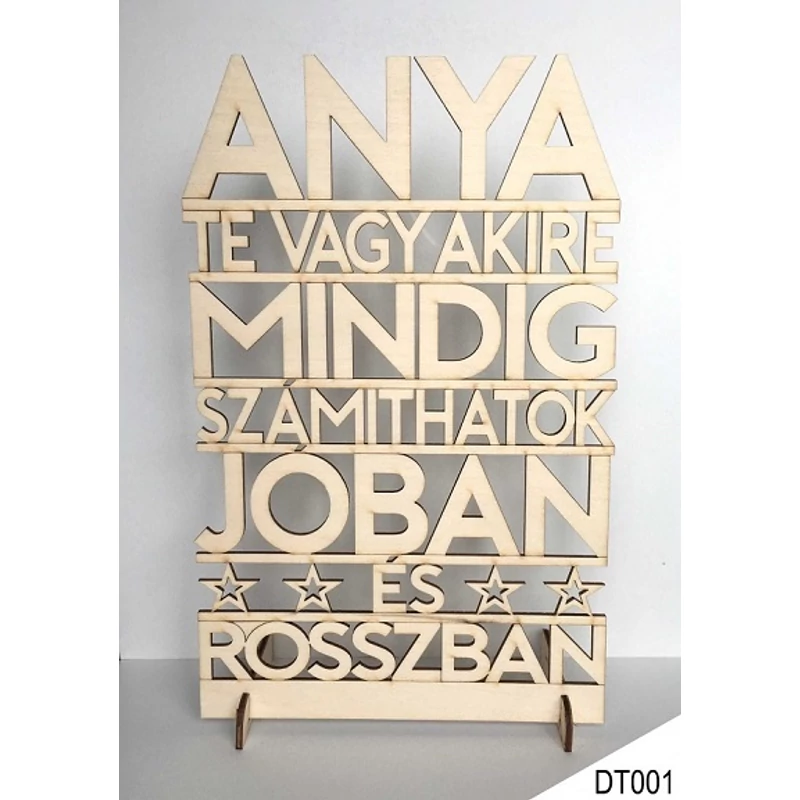 Dekor tábla - Anya te vagy akire...