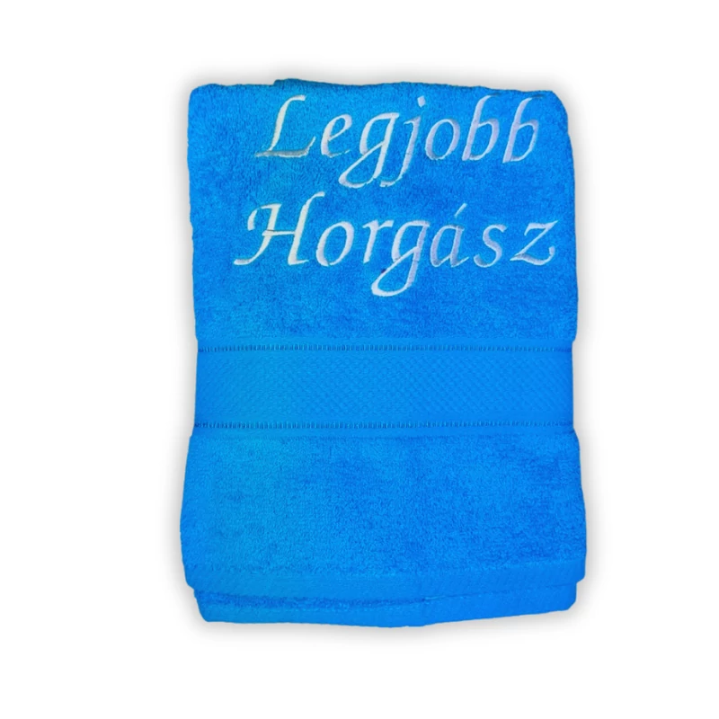 Törölköző - Legjobb horgász türkiz