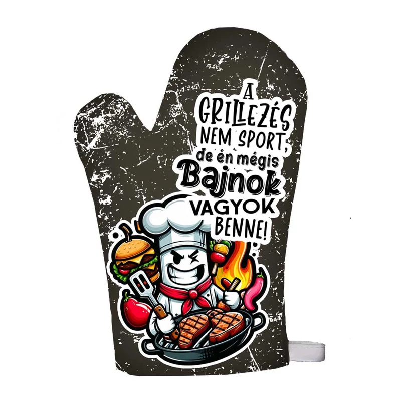 Főzőkesztyű - A Grillezés nem sport