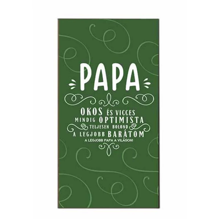 Hűtőmágnes - Papa okos és vicces