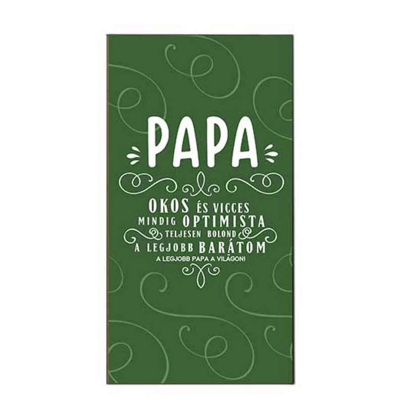 Hűtőmágnes - Papa okos és vicces
