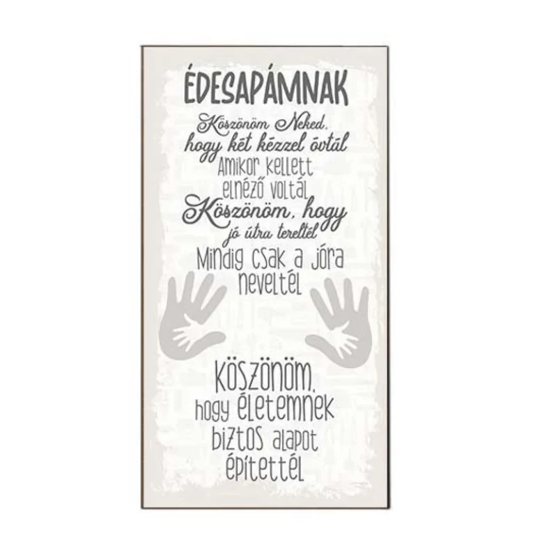 Hűtőmágnes - Édesapámnak köszönöm