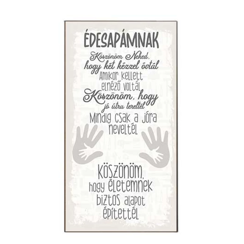 Hűtőmágnes - Édesapámnak köszönöm