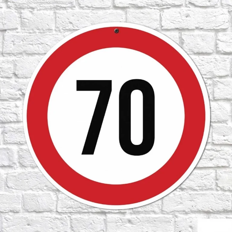 Sebességkorlátozó tábla-70