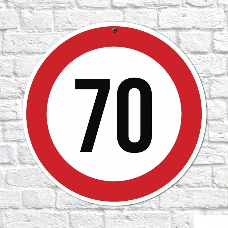 Sebességkorlátozó tábla-70