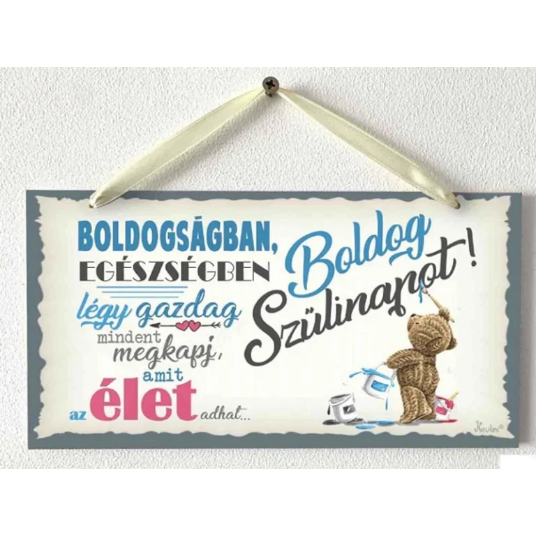 Kicsi dekor tábla - Boldog Szülinapot!