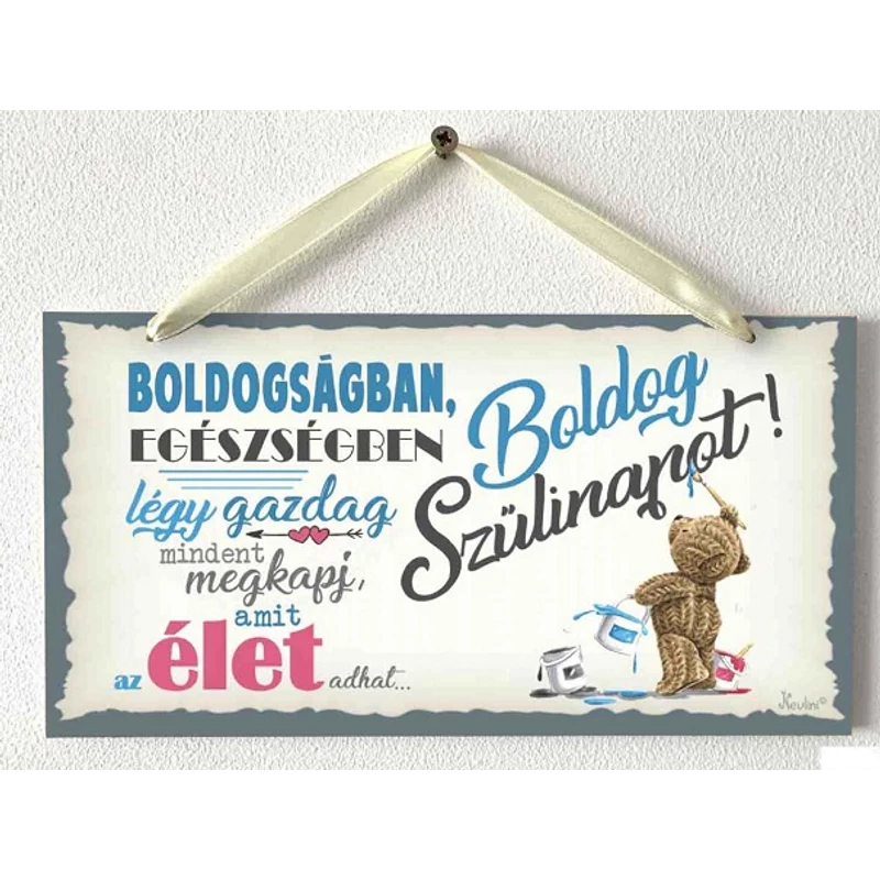 Kicsi dekor tábla - Boldog Szülinapot!