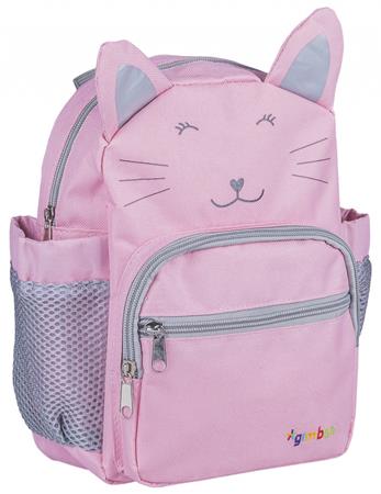 Hátizsák, ovis, 3 rekeszes, "Gimboo", cica, rózsaszín - Image 2