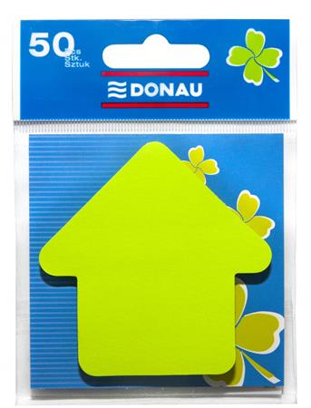 Öntapadó jegyzettömb, nyíl alakú, 50 lap, DONAU, zöld - Image 2