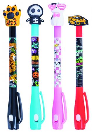 Golyóstoll display, UV- tintával, "Gimboo" "Secret Pen", 4 különböző mintával - Image 2