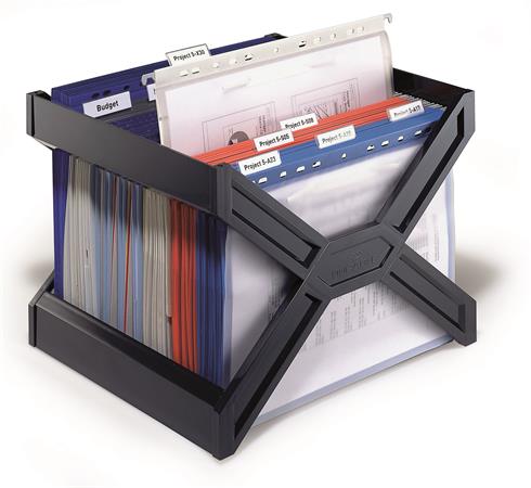 Függőmappa tároló, műanyag, DURABLE, "CARRY® plus", fekete - Image 2