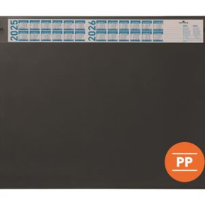 Könyökalátét, 650x480 mm, éves naptárral, DURABLE, fekete