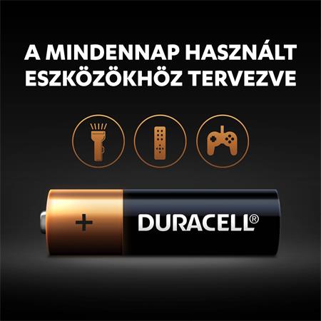 Elem, AA ceruza, 10 db, DURACELL "Basic" - Image 2