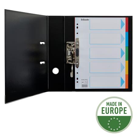 Regiszter, karton, A4, 5 részes, írható előlappal, ESSELTE "Standard", színes - Image 3
