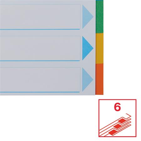Regiszter, karton, A4, 6 részes, írható előlappal, ESSELTE "Standard", színes - Image 5
