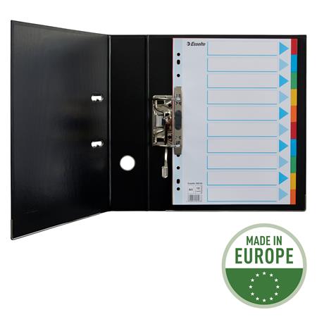 Regiszter, karton, A4, 10 részes, írható előlappal, ESSELTE "Standard", színes - Image 3