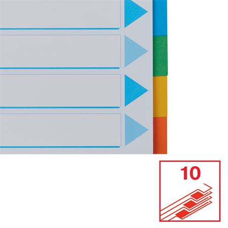 Regiszter, karton, A4, 10 részes, írható előlappal, ESSELTE "Standard", színes - Image 5