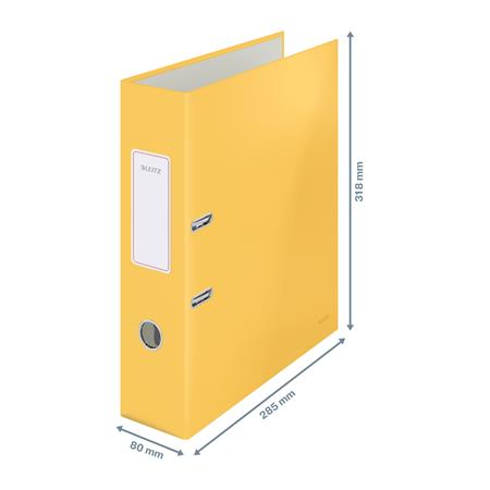 Iratrendező, 80 mm, A4, karton, 180°, LEITZ "Cosy Soft Touch", melegsárga - Image 4