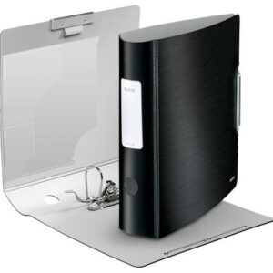 Iratrendező, 82 mm, A4, PP, LEITZ "180 Active Style", szaténfekete