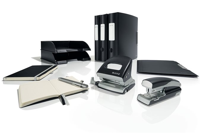 Iratrendező, 82 mm, A4, PP, LEITZ "180 Active Style", szaténfekete - Image 4