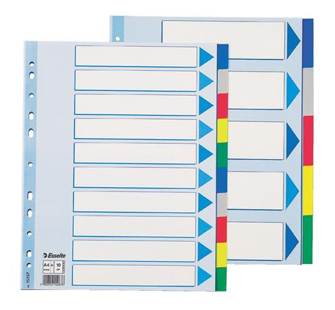 Regiszter, műanyag, A4, 6 részes, ESSELTE - Image 3