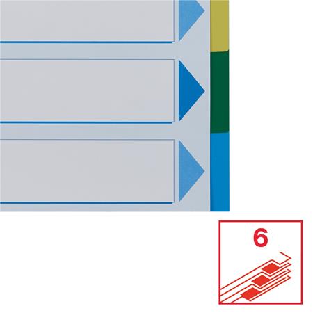 Regiszter, műanyag, A4, 6 részes, ESSELTE - Image 6