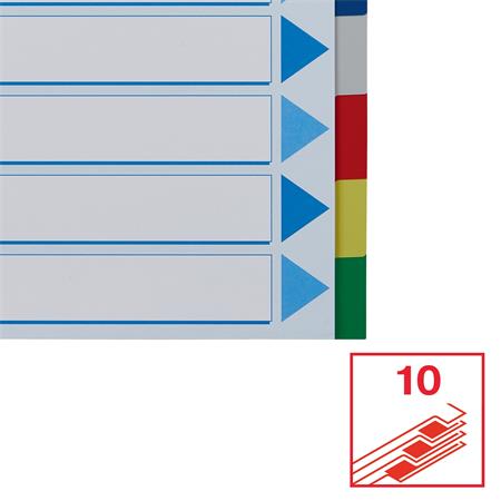 Regiszter, műanyag, A4, 10 részes, ESSELTE - Image 6