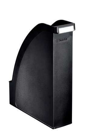 Iratpapucs, műanyag, 70 mm, LEITZ "Plus", fekete - Image 2