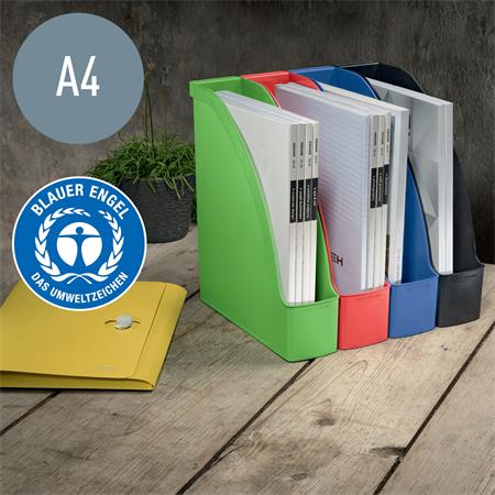 Iratpapucs, műanyag, 78 mm, LEITZ "Recycle", piros - Image 3