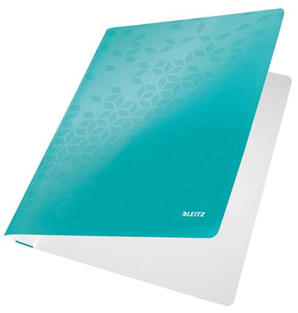 Gyorsfűző, laminált karton, A4, LEITZ "Wow", jégkék - Image 2