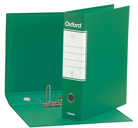 Tokos iratrendező, 80 mm, A4, karton, ESSELTE "Oxford", zöld - Image 2