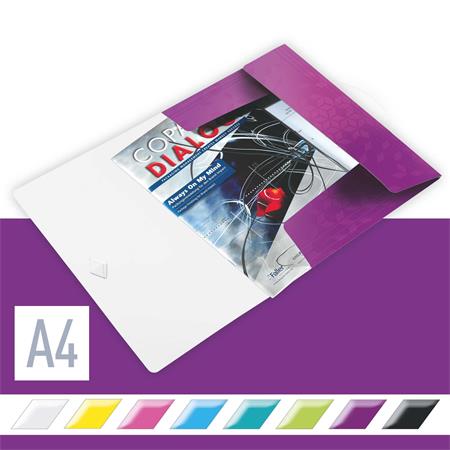 Gumis mappa, PP, A4, LEITZ "Wow", lila - Image 2