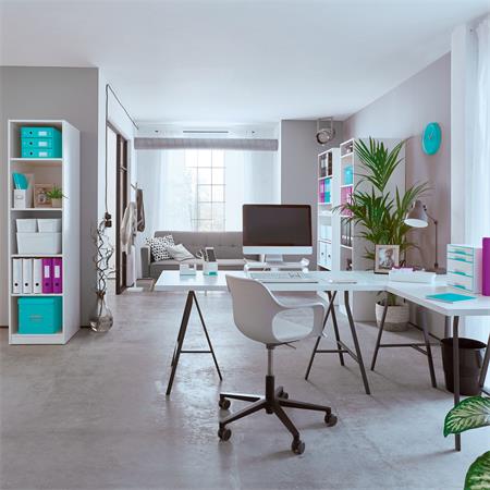 Spirálfüzet, A4, kockás, 80 lap, LEITZ "Wow", jégkék - Image 9