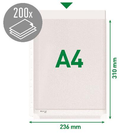 Genotherm, lefűzhető, A4, 170 mikron, narancsos felület, 20 mm, LEITZ "Jumbo" - Image 2