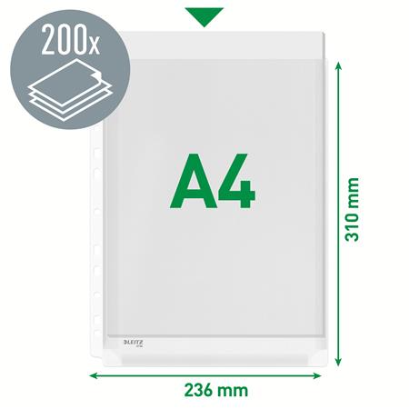 Genotherm, lefűzhető, A4, 170 mikron, narancsos felület, 20 mm, LEITZ "Jumbo" - Image 8