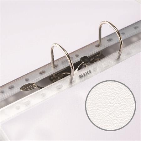 Genotherm, lefűzhető, A4, 170 mikron, narancsos felület, 20 mm, behajtható fül, LEITZ "Jumbo" - Image 6