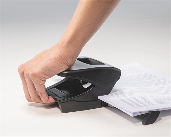Lyukasztó, kétlyukú, 30 lap, LEITZ "Recycle NeXXt", fekete - Image 3