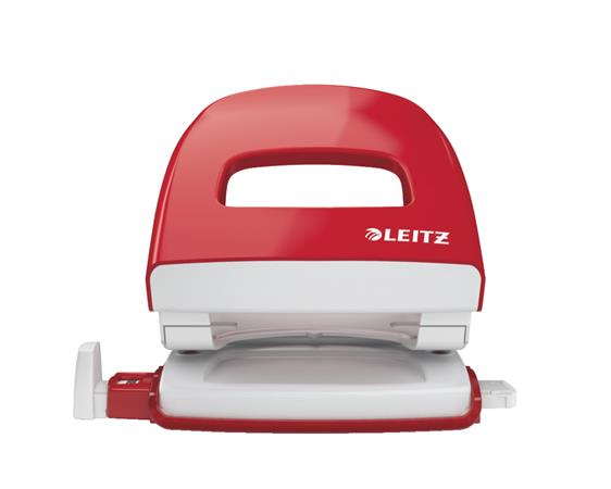 Lyukasztó, kétlyukú, 30 lap, LEITZ "Nexxt", piros - Image 5