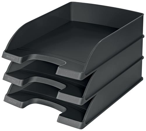 Irattálca, műanyag, LEITZ "Plus", fekete - Image 3