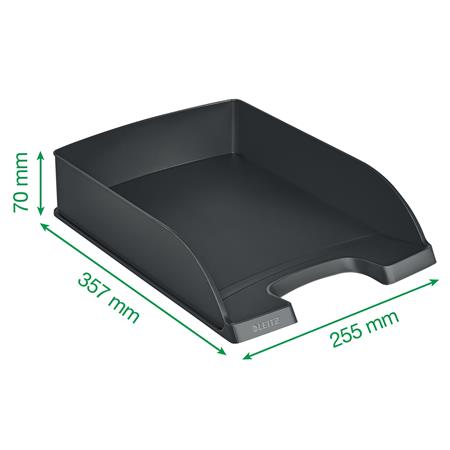 Irattálca, műanyag, LEITZ "Plus", fekete - Image 4